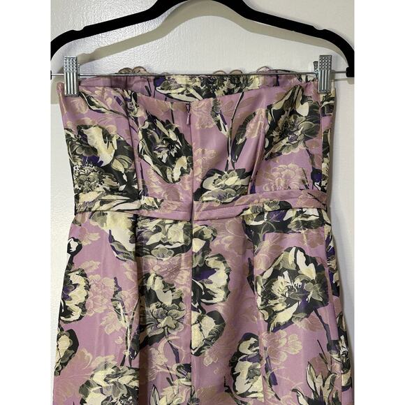 Vera Wang Lavender Label Strapless Floral Party Cocktail Dress Size 2 NWT - Picture 8 of 13